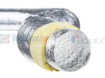 Изолиран гъвкав алуминиев въздуховод ISOAFS-ALU 